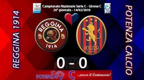 Reggina-Potenza 0-0, il tabellino del match