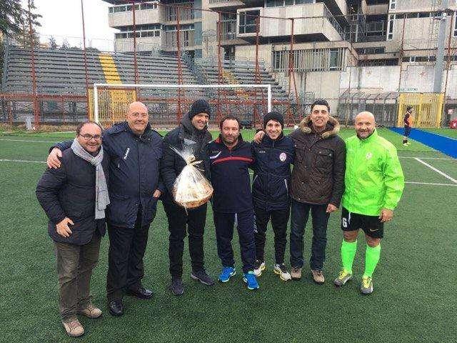 Una lieta sorpresa al termine dell'allenamento...