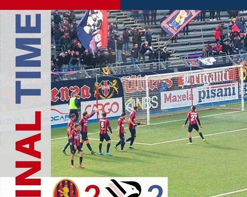 In una partita pazza il Potenza annusa la vittoria contro il Palermo ma poi i rosso-blù devono accontentarsi del pareggio