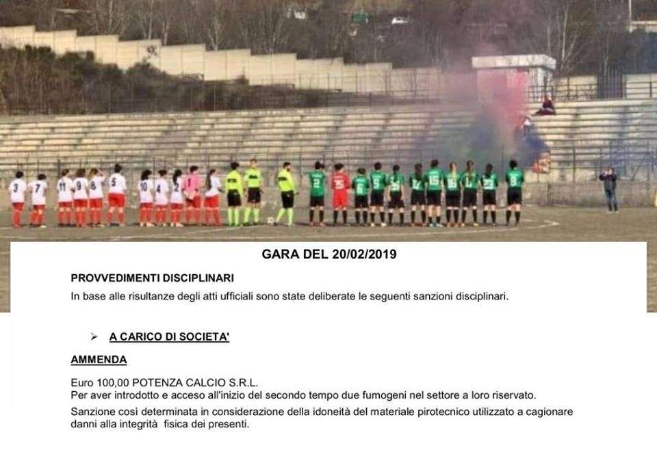 Le assurdità del calcio...ecco cosa è capitato al Potenza Femminile...