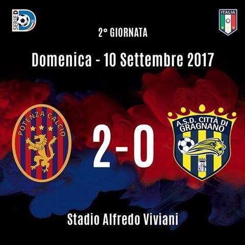 Potenza-Gragnano 2-0. Il leone ruggisce ancora.