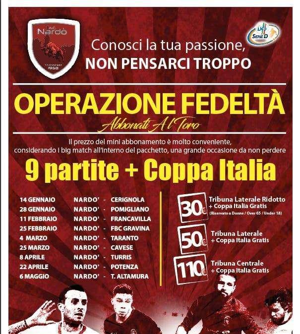 Il Nardo' fa scattare "l'operazione fedeltà..."