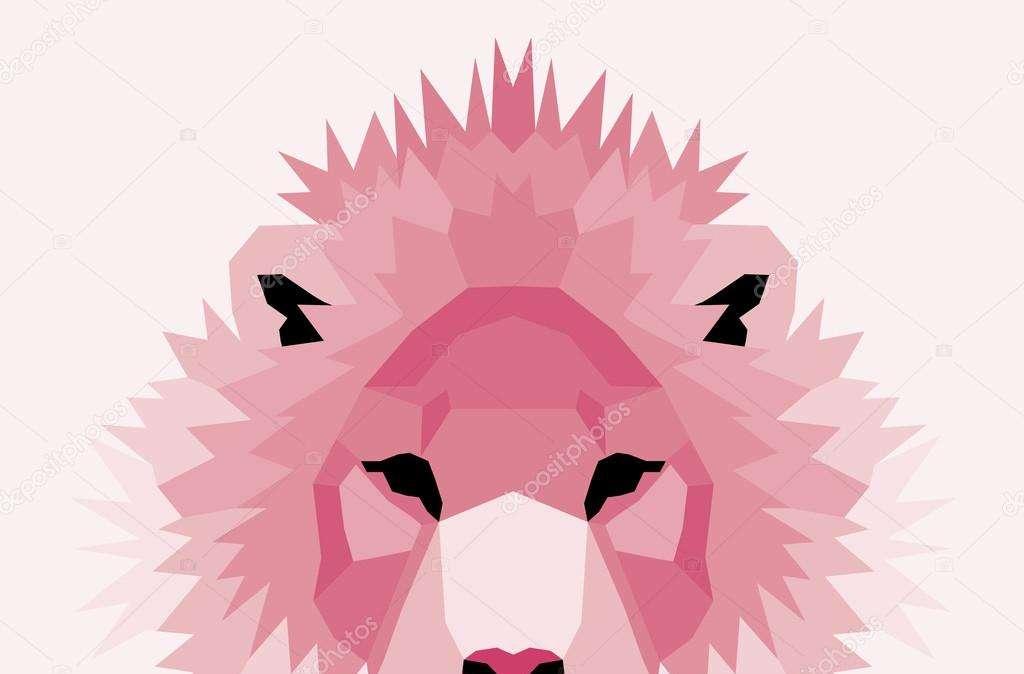 Il leone in rosa...