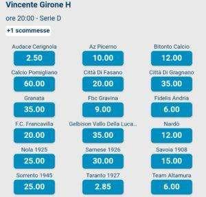 Ecco la quota del Picerno vincente nel Girone H...