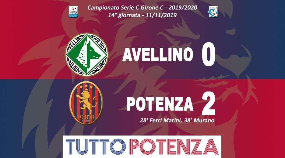 Avellino-Potenza 0-2, ecco il tabellino del match