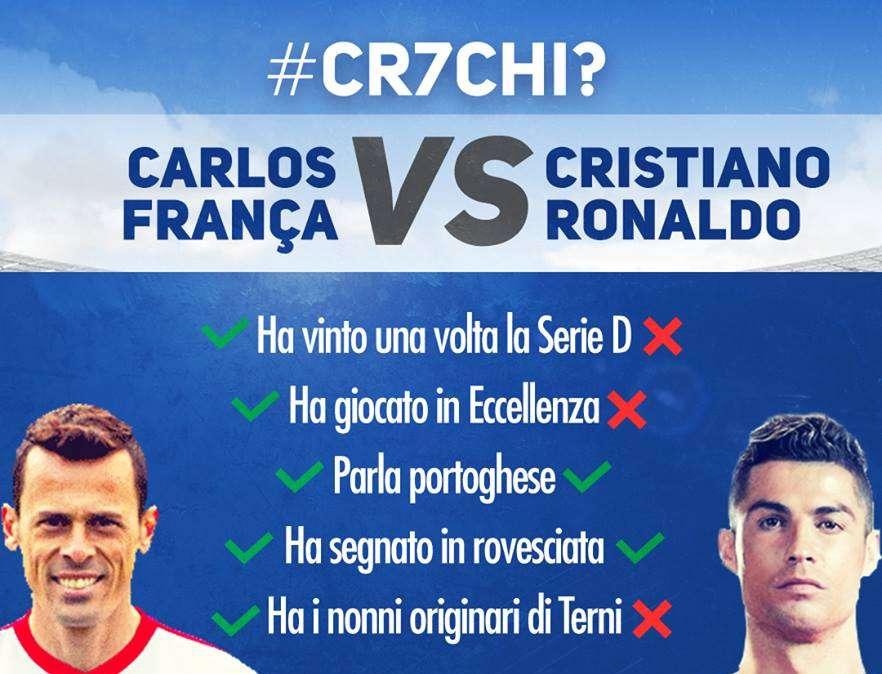 Carlos França sfida Cristiano Ronaldo...