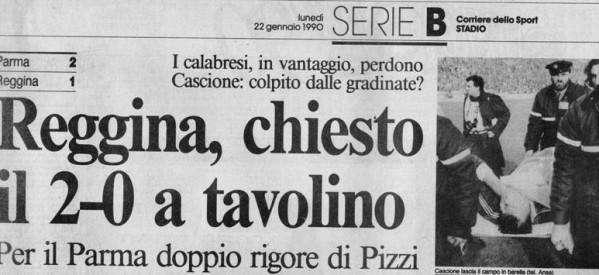 REGGINA STORY - 21 gennaio 1990: il caso Cascione a Parma