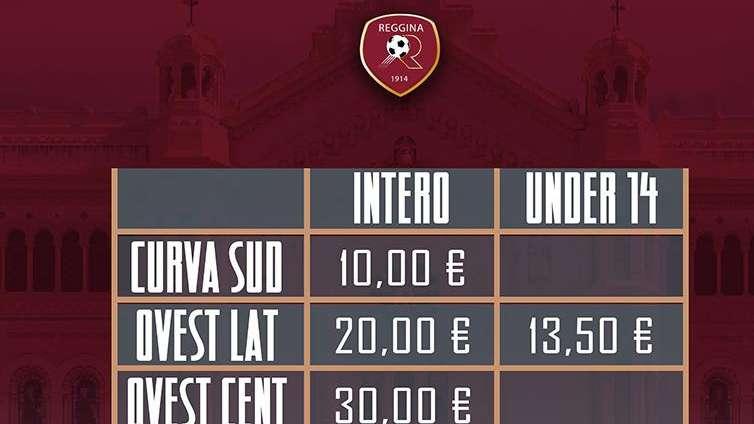 Reggina-Città Sant'Agata, al via la prevendita dei tagliandi: tutte le informazioni