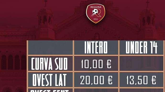 Reggina-Sancataldese, al via la prevendita dei tagliandi: tutte le informazioni