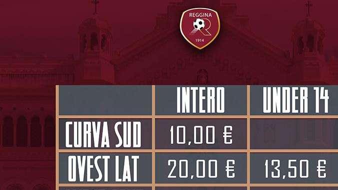 Reggina-Pompei, al via la prevendita dei biglietti: tutte le informazioni