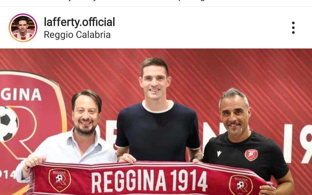 REGGINA, Lafferty su Instagram: "É tempo di vincere"