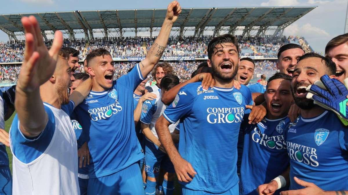 Serie B, festa Empoli: il 4-0 al Cosenza vale la promozione in A