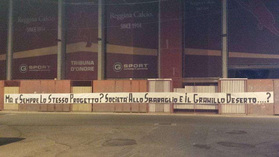 CURVA SUD 1914: "Ma è sempre lo stesso progetto? Società allo sbaraglio e Granillo deserto?"