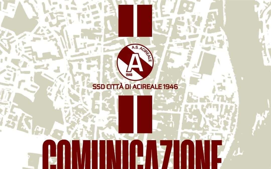 L'Acireale smentisce difficoltà per iscrizione alla D: "Saremo ai nastri di partenza del torneo"
