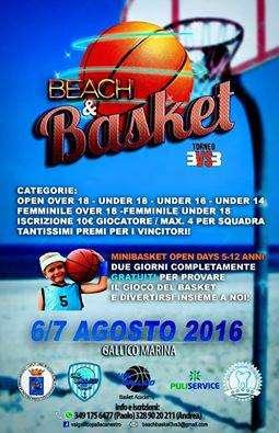 Val Gallico Pallacanestro, il 6 e 7 agosto il torneo di basket 3 vs 3