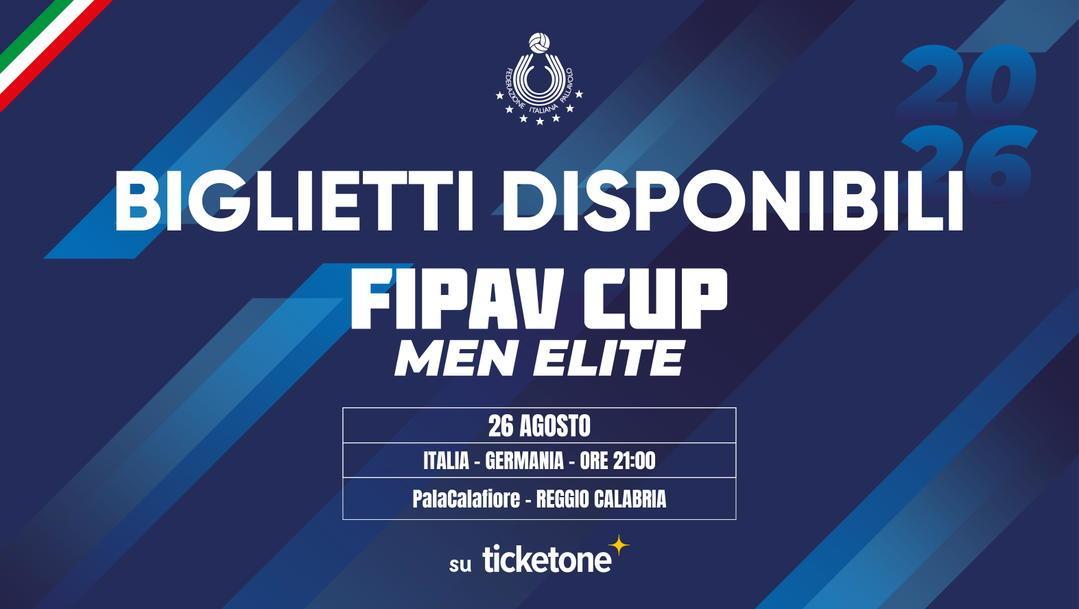 FIPAV CUP Men Elite: l'Italia maschile campione del Mondo sfida la Germania a Reggio, appuntamento il 26 agosto