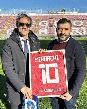 Allenamento congiunto Juniores Reggio Calabria-U17 regionale: il club amaranto ringrazia il presidente CR Calabria Mirarchi