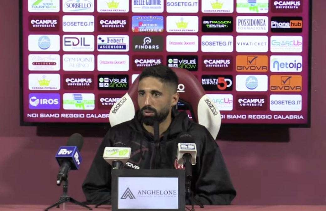 Reggina, Porcino: "C'è consapevolezza dell'obiettivo. Contenti dell'arrivo di Montalto"