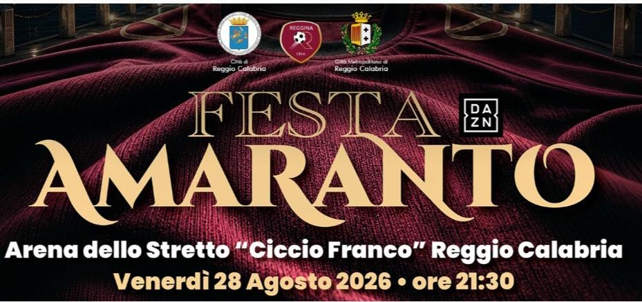 Reggina, la Festa amaranto in diretta anche su Dazn: la nota del club