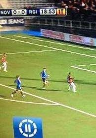 NOVARA-REGGINA 1-0: La macchina di Gagliardi fermata dal vigile Gavillucci