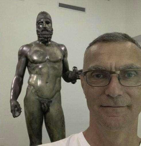 Beppe Bergomi al Museo di Reggio Calabria: "Bronzo di Riace 3"