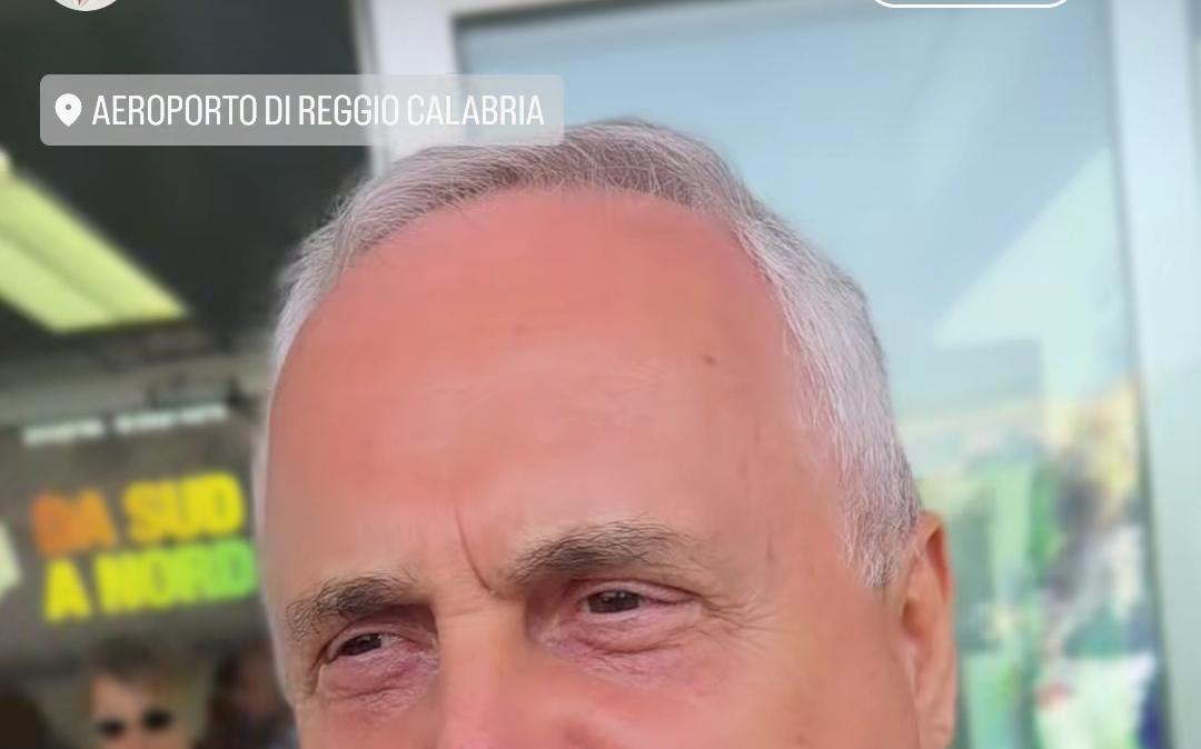 Lotito è a Reggio Calabria, ad accoglierlo Cannizzaro: "Sempre forza Reggina!"