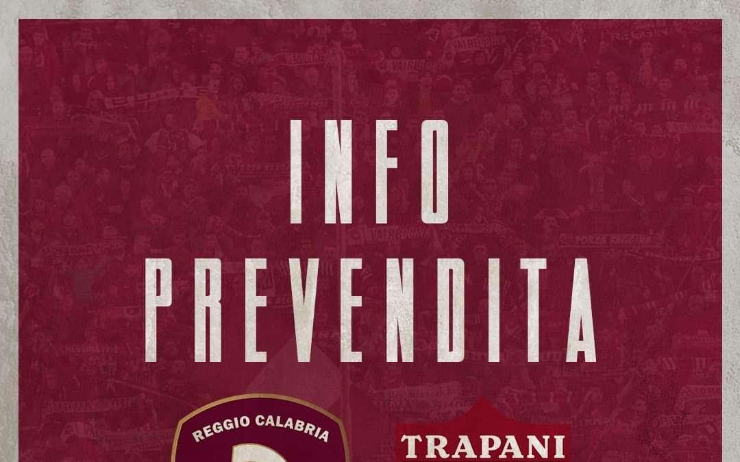 Reggio Calabria - Trapani, al via la prevendita dei biglietti: tutte le info 