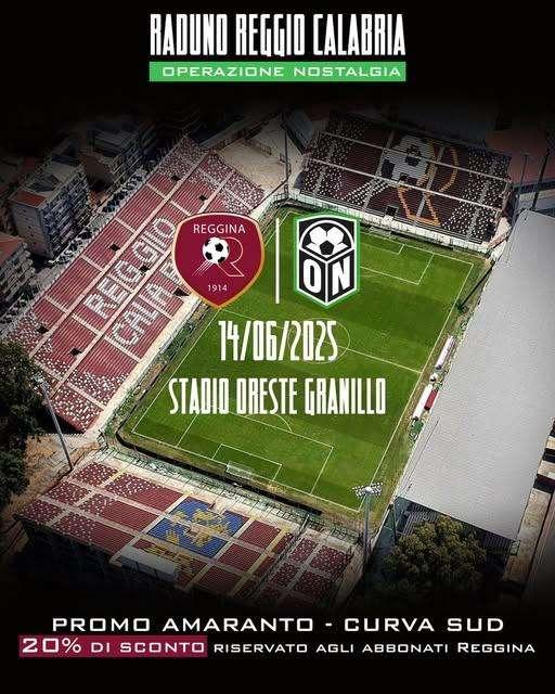 Reggina, promo abbonati per acquisto tagliando raduno Serie A - Operazione Nostalgia: la nota del club