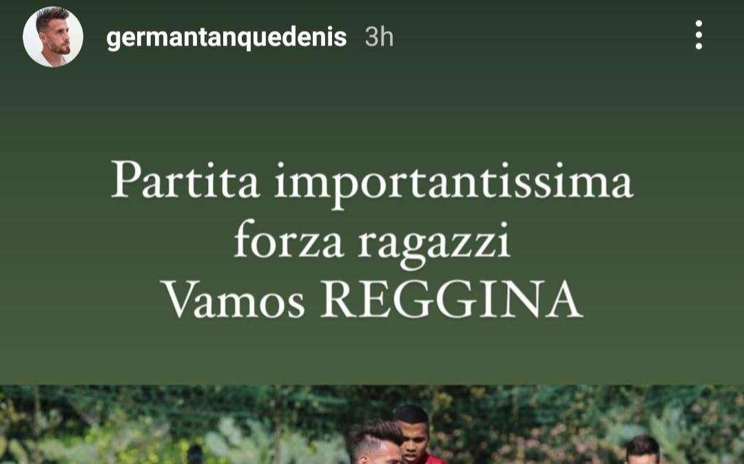 Reggina, Denis: "Partita importantissima, forza ragazzi!"