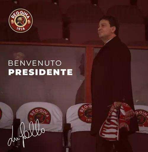 REGGINA - Il saluto al nuovo patron Gallo: "Grandi traguardi ci aspettano"