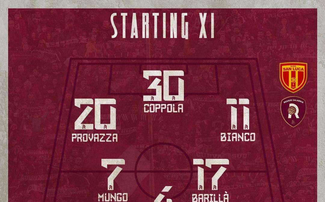 San Luca-Reggio Calabria, le formazioni ufficiali: subito in campo Salandria e Barillà
