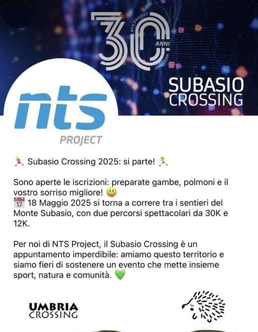 Il 18 maggio 2025 in Umbria torna il Subasio Crossing! Già aperte le iscrizioni per la gara di Collepino di Spello