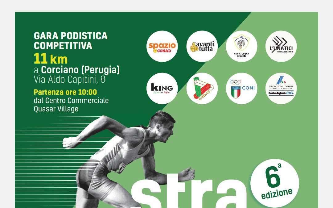 Il 12 novembre in Umbria si correrà la "Straquasar", la gara di 11 km alla sua sesta edizione 