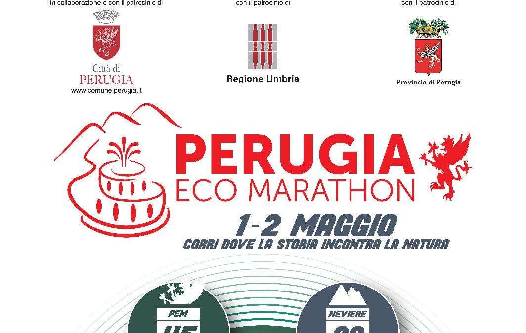 La grande festra della "Perugia Eco Marathon"! Il 2 maggio su 17, 22 e 45 km, con partenza nel centro storico della città