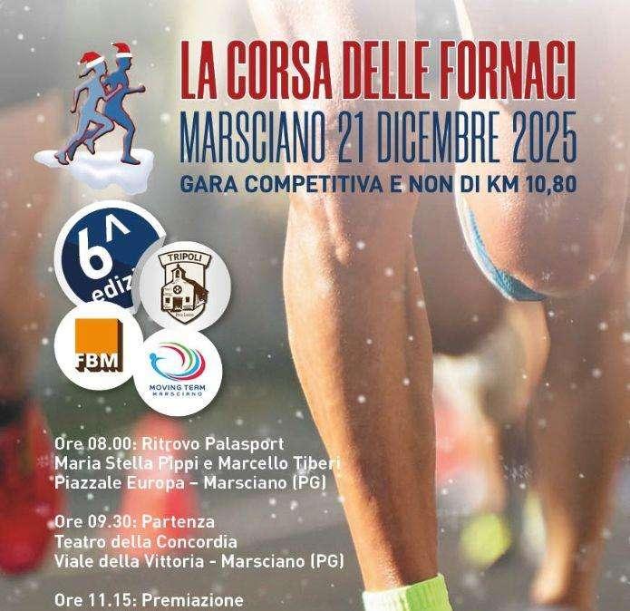 In Umbria si corre la Corsa delle Fornaci: appuntamento domenica mattina a Marsciano (PG)