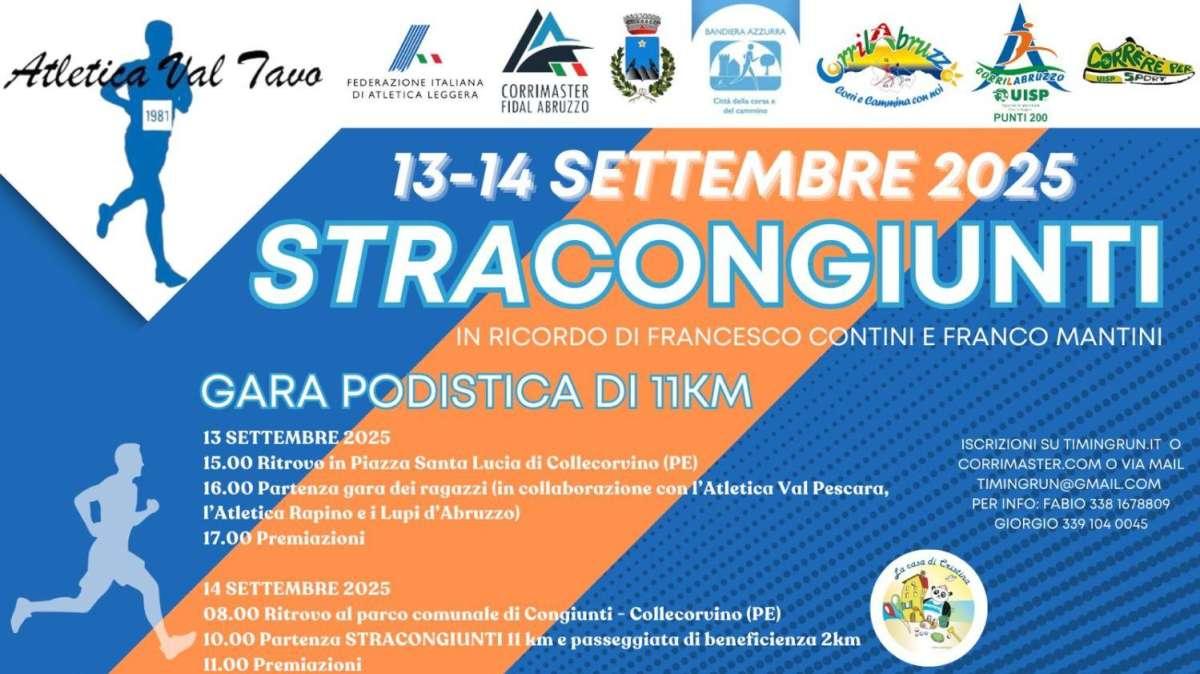 Si parla già della Stracongiunti, in programma a Congiunti di Collervino (PE) il 13 e 14 settembre 