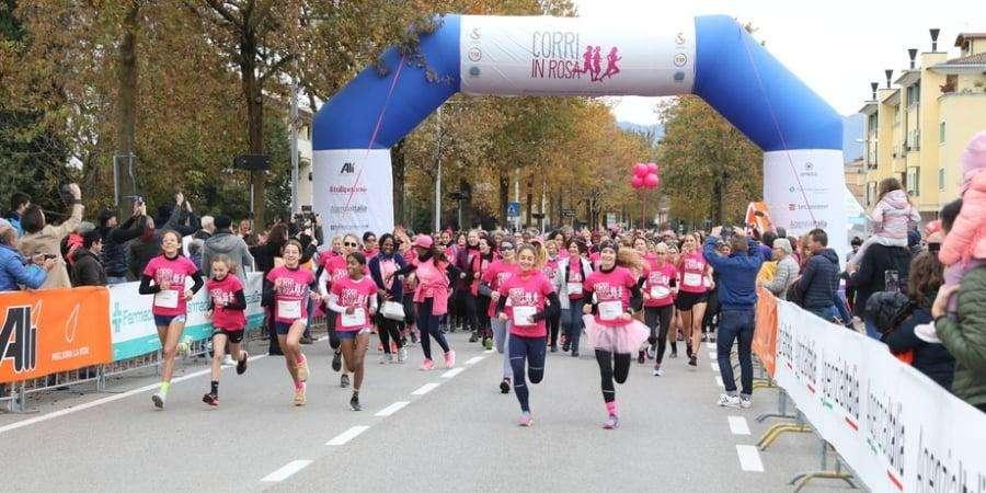 Oltre 3mila donne e 150 volontari per la "Corri in rosa" organizzata da Tri Veneto Run