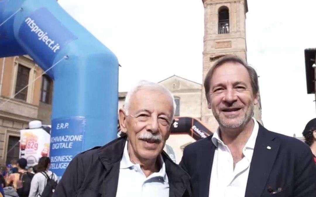 Che amarcord al Bettona Crossing! Insieme alla partenza Stefano Mei, Franco Fava e Gabriele Brustenghi!