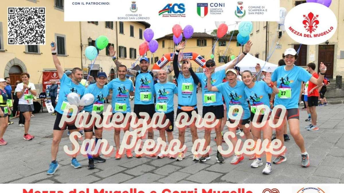 Il 12 maggio c'è la Mezza Maratona del Mugello nel calendario Aics: siamo alla quinta edizione