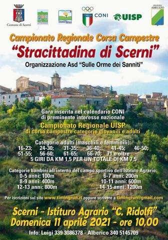 Domenica appuntamemto con la corsa campestre a Scerni: partenza alle 10.30