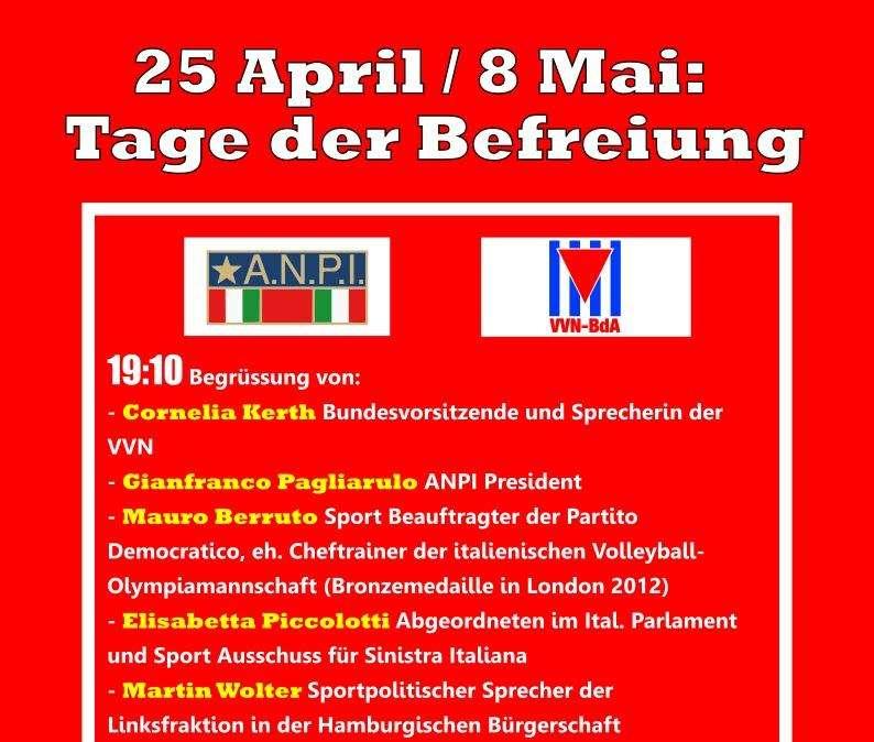 Clubheim 25 Aprile ore 19:10 a Sankt Pauli si ricorda la Liberazione