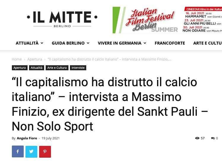 Parlano di noi: TuttoStPauli su IlMitte - Intervista al nostro direttore