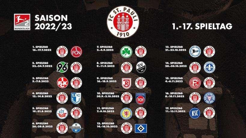 Ecco il calendario della stagione 2022/23: si parte il 16/17 luglio col Norimberga