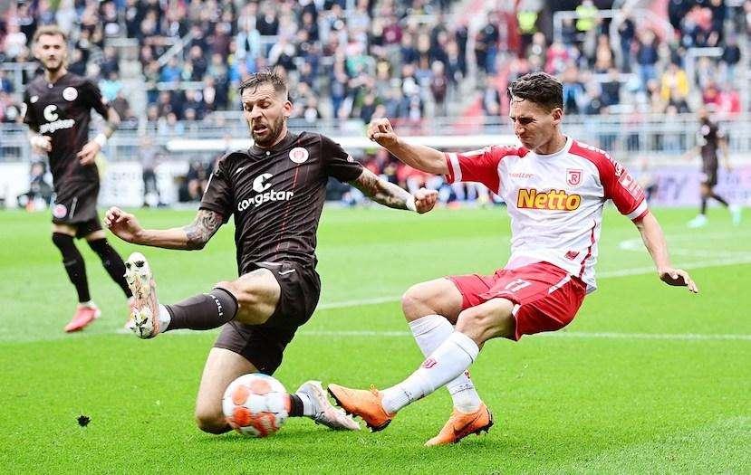St Pauli-Jan Regensburg 2-0: bum bum Burgstaller abbatte la capolista