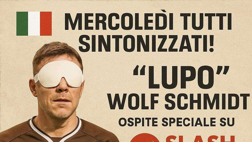 On air: Lupo Wolf Schmidt ospite su Slash Radio Web mercoledì ore 15