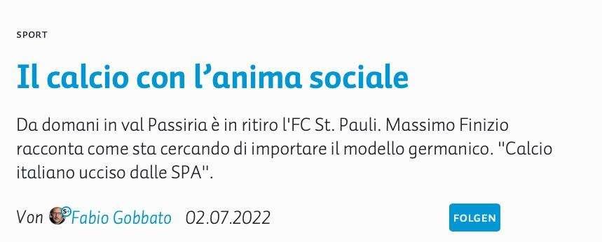 Amichevole italiana: ecco tutte le info. E In Alto Adige parlano di noi.