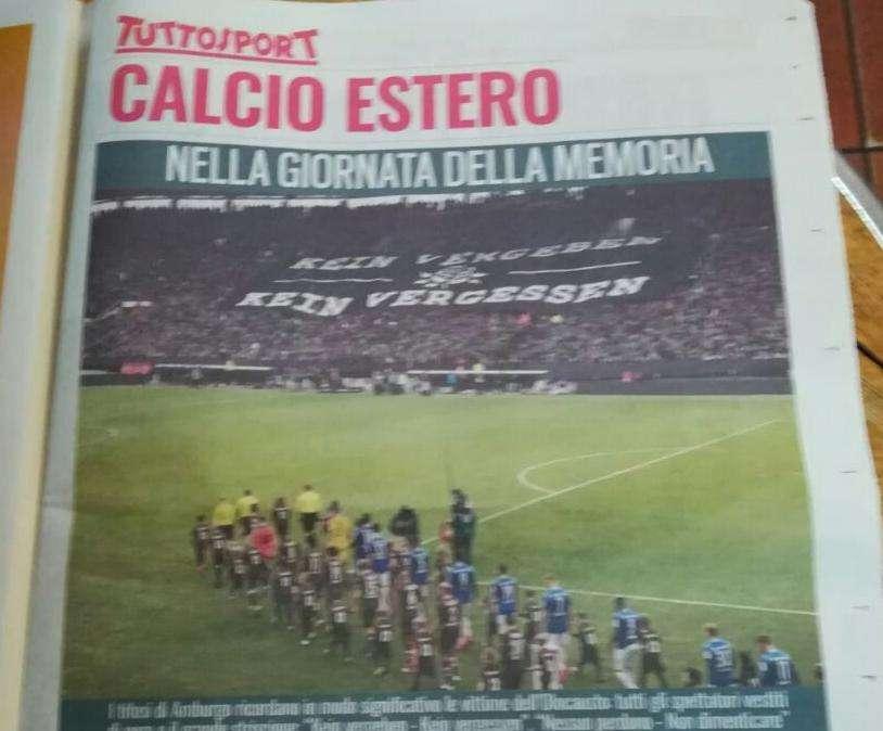 Giornata della memoria - la lezione del St Pauli
