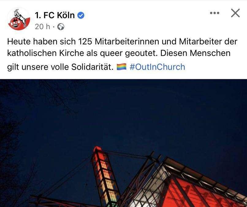 Inclusione e integrazione: il caso del Colonia e del coming out nella Chiesa Cattolica tedesca