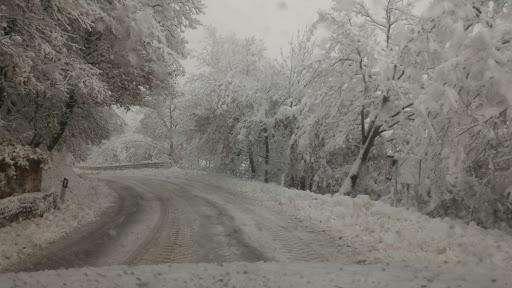 Neve ieri nel maceratese