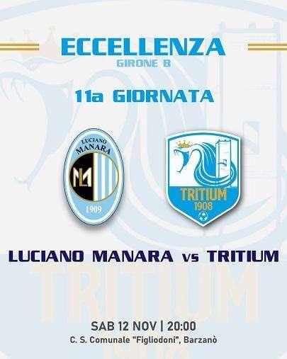 Tritium, questa sera sul campo del Luciano Manara nell'anticipo di campionato
